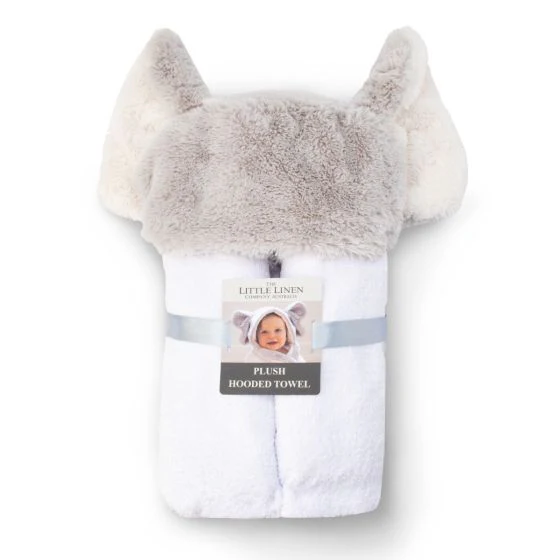 Little Linen Plush Hooded Towel - Image 2