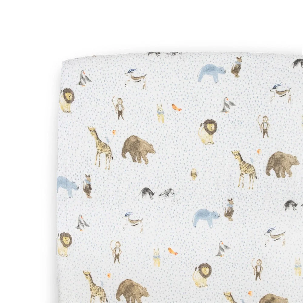 Little Unicorn Cotton Muslin Fitted Cot Sheet - Image 14