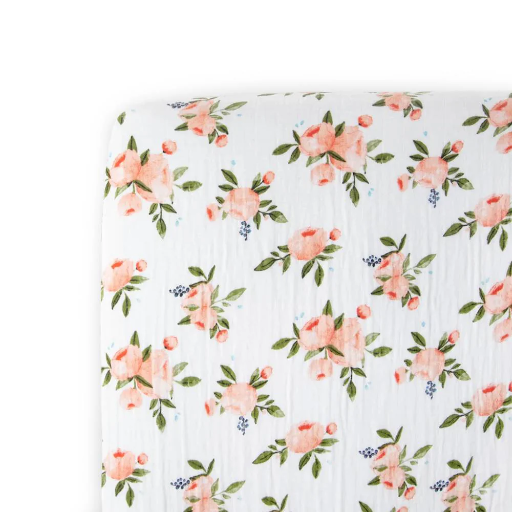 Little Unicorn Cotton Muslin Fitted Cot Sheet - Image 19