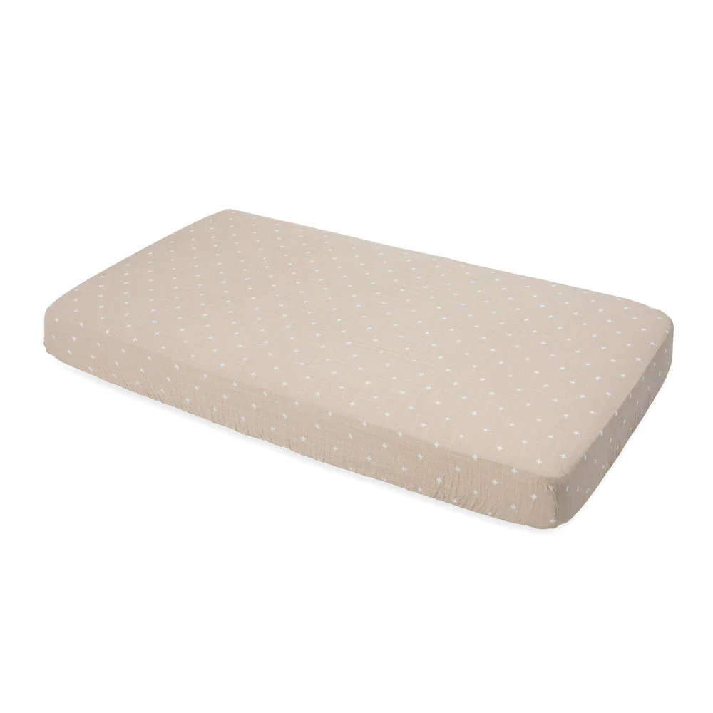 Little Unicorn Cotton Muslin Fitted Cot Sheet - Image 3