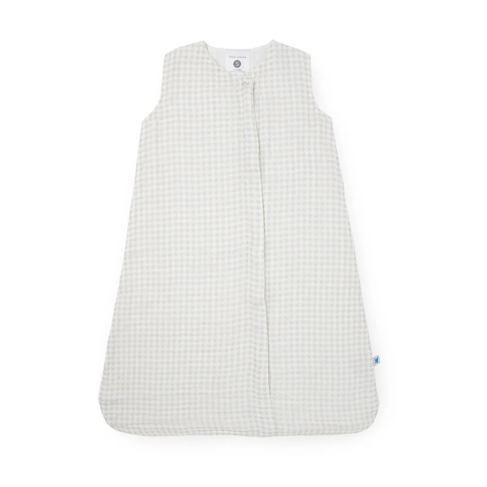 Little Unicorn Cotton Muslin Sleeping Bag Tan Gingham
