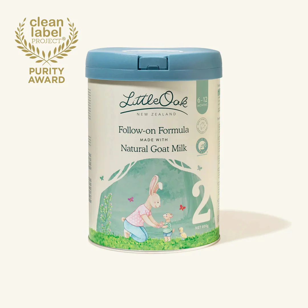 LittleOak Natural Goat Milk Follow-on Formula with Olive Oil Can 800g (Stage 2/6-12m)