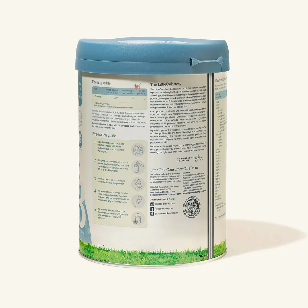LittleOak Natural Goat Milk Toddler Milk with Olive Oil Can 800g (Stage 3/1-4y) - Image 3