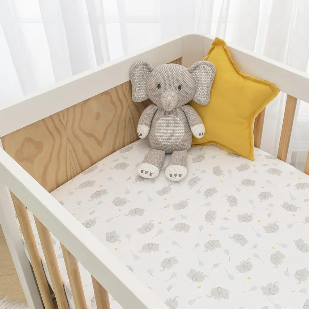 Living Textiles 2pk Cot Fitted Sheets Mason - Clearance - Image 2