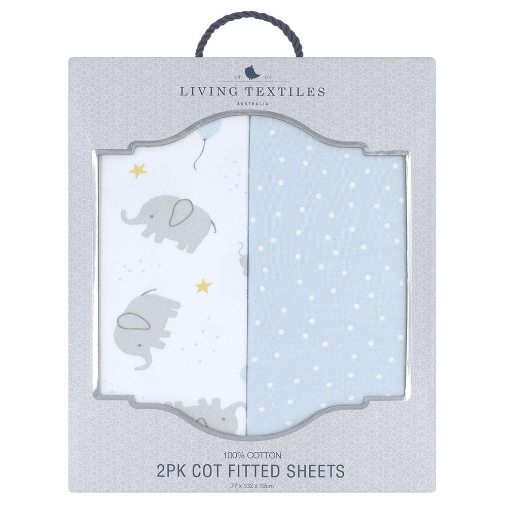 Living Textiles 2pk Cot Fitted Sheets Mason - Clearance - Image 5