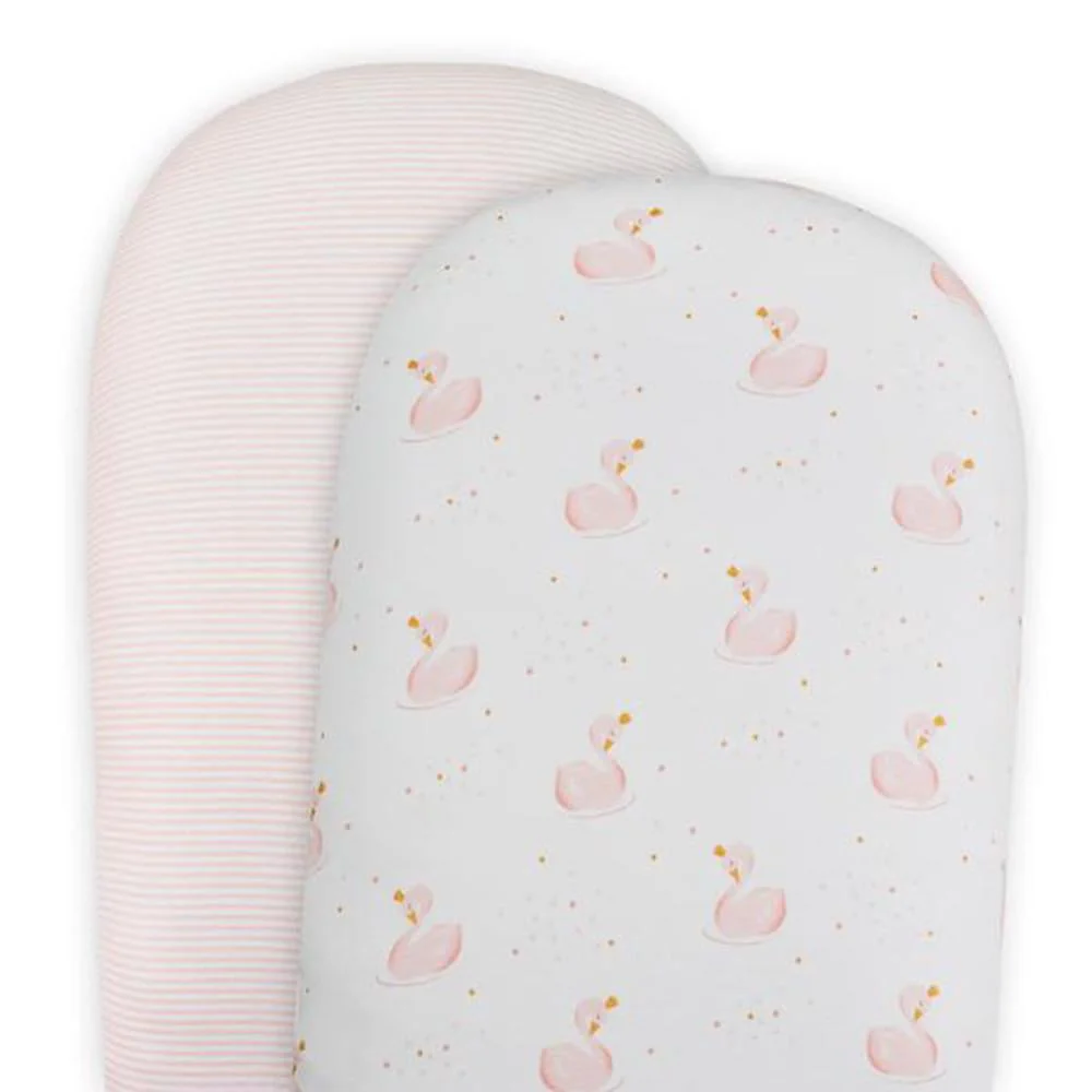 Living Textiles 2pk Moses/Pram Fitted Sheet - Clearance