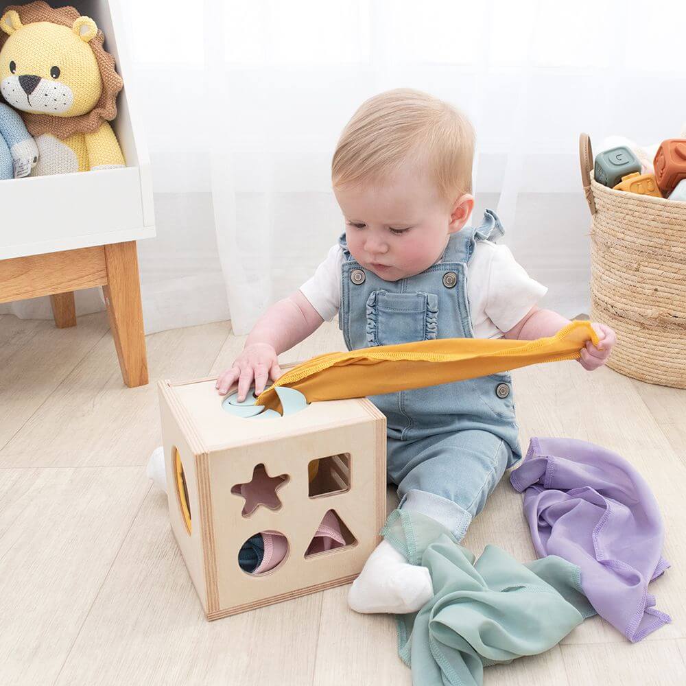 Living Textiles Playground 4-in-1 Sensory Cube - Image 3