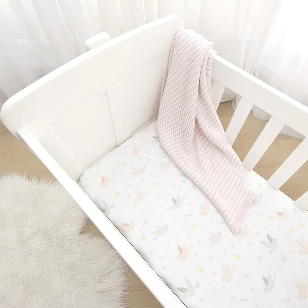 Living Textiles Bassinet Fitted Sheets 2pk Ava - Clearance - Image 3