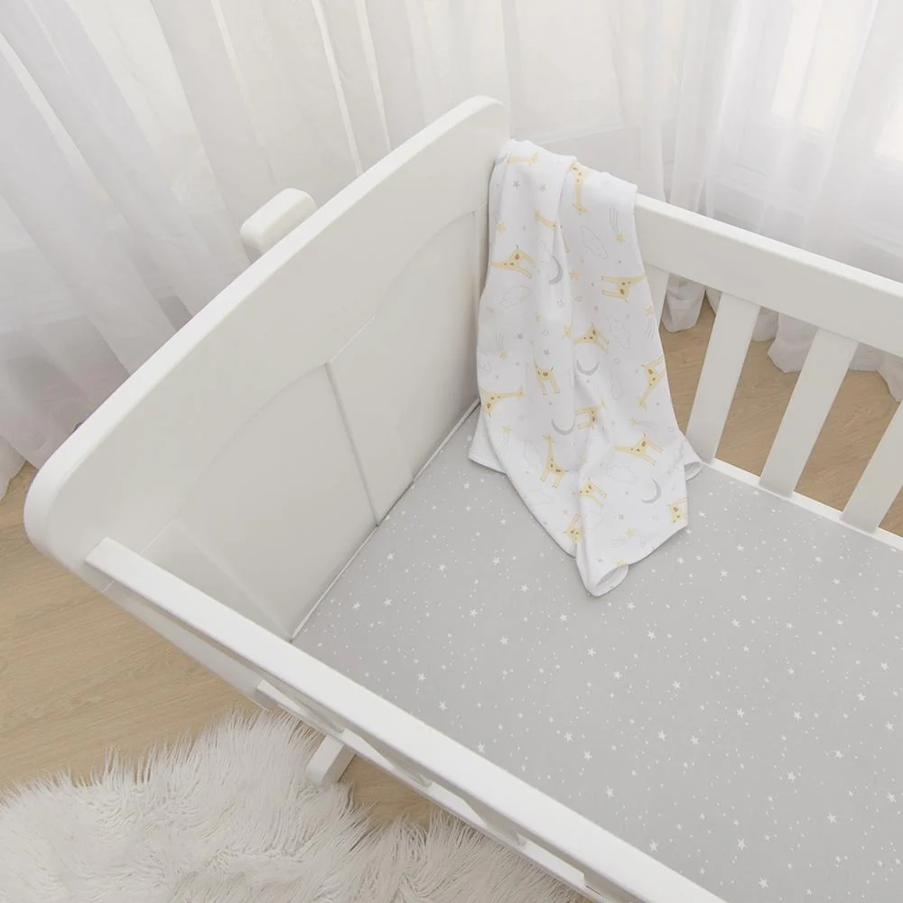 Living Textiles Bassinet Fitted Sheets 2pk Noah - Clearance - Image 3