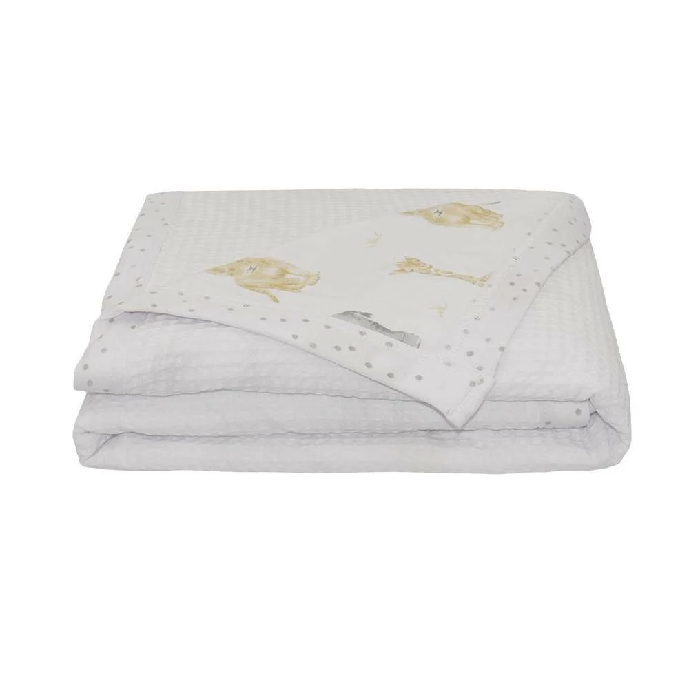 Living Textiles Jersey Waffle Cot Blanket - Clearance