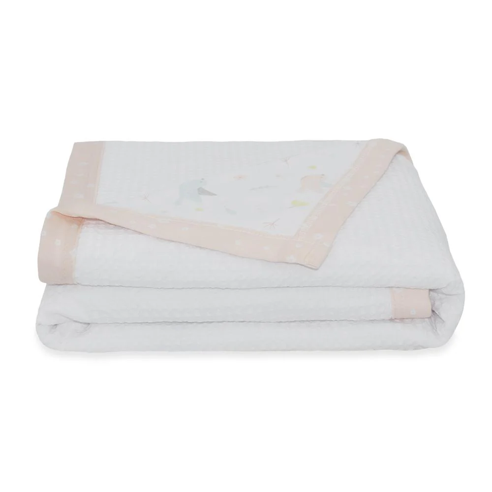 Living Textiles Jersey Waffle Cot Blanket - Clearance - Image 2