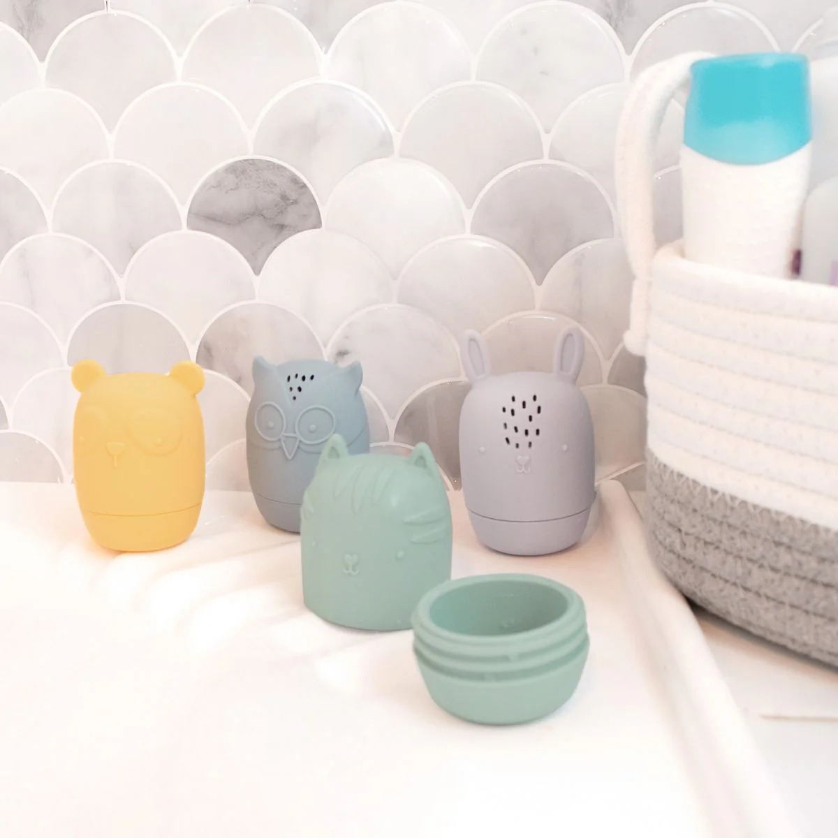 Living Textiles Playground Silicone Bath Buddies 4pk - Image 3