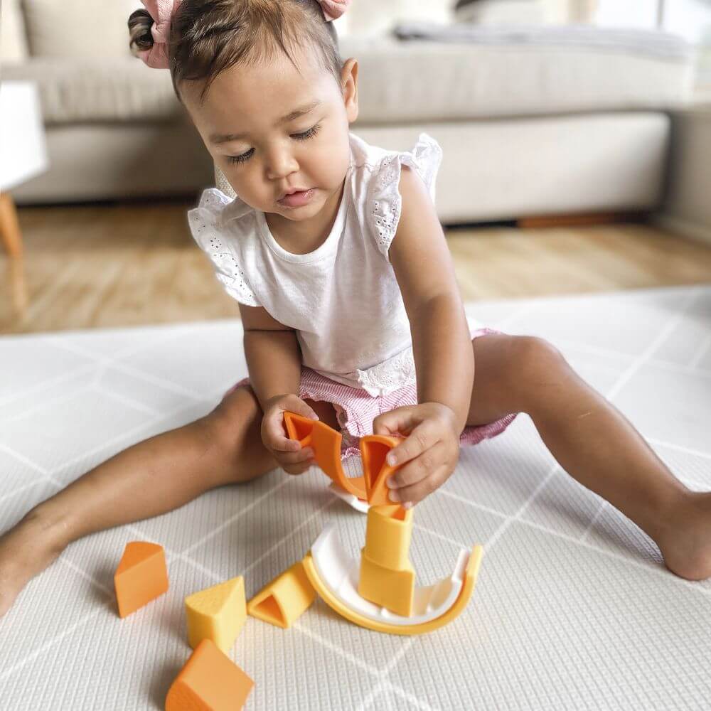 Living Textiles Playground Silicone Citrus Fruit Stacking Puzzle - Image 7