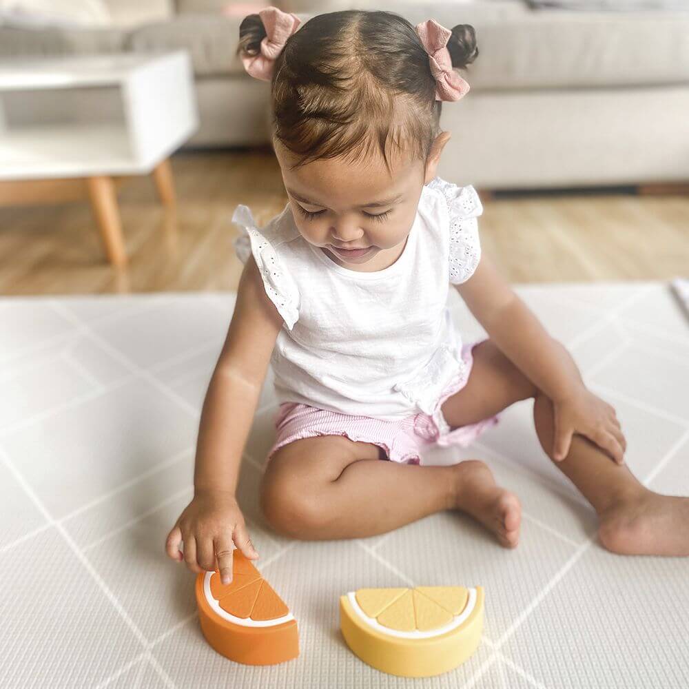 Living Textiles Playground Silicone Citrus Fruit Stacking Puzzle - Image 8