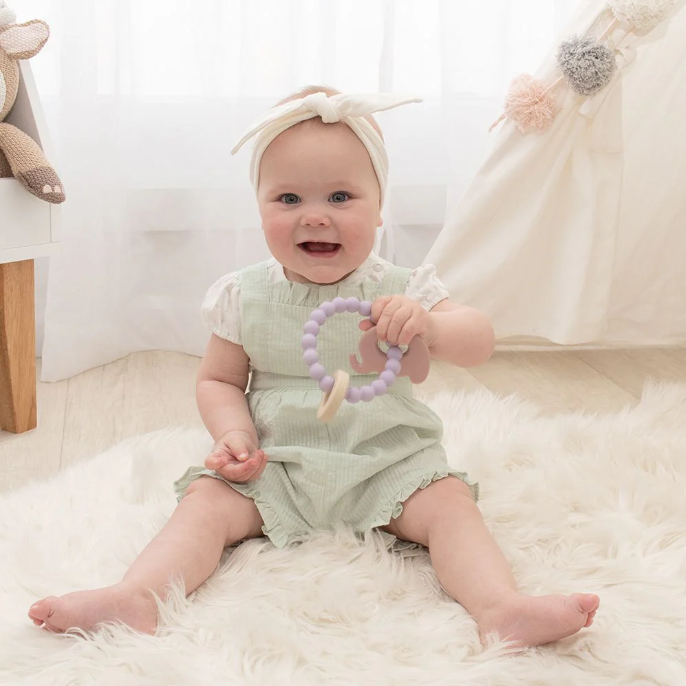 Living Textiles Playground Silicone Elephant Teether - Image 6