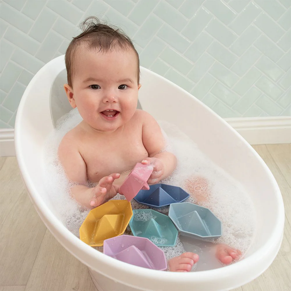 Living Textiles Playground Silicone Origami Bath Boats 6pk - Image 2
