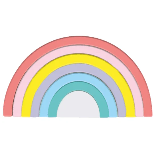 Living Textiles Playground Silicone Rainbow Puzzle