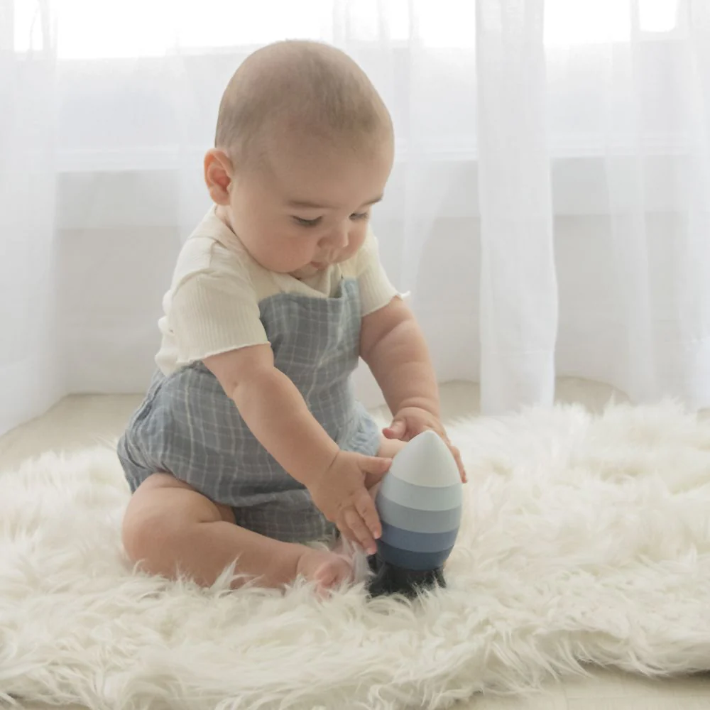 Living Textiles Playground Silicone Rocket Stacking Puzzle - Image 3