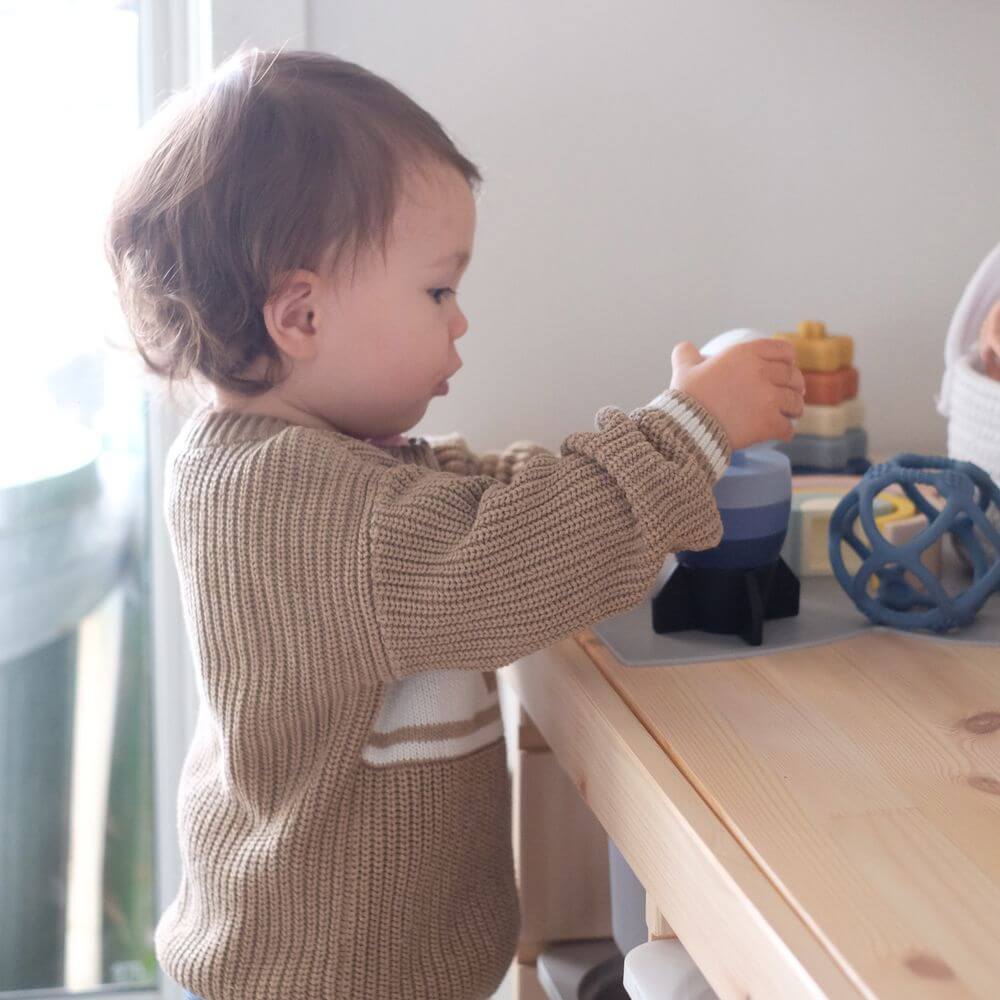 Living Textiles Playground Silicone Rocket Stacking Puzzle - Image 5