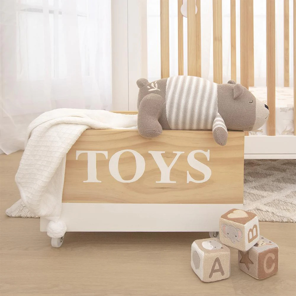 Lolli Living Character Knit Cushion - Bosco Bear - Image 3