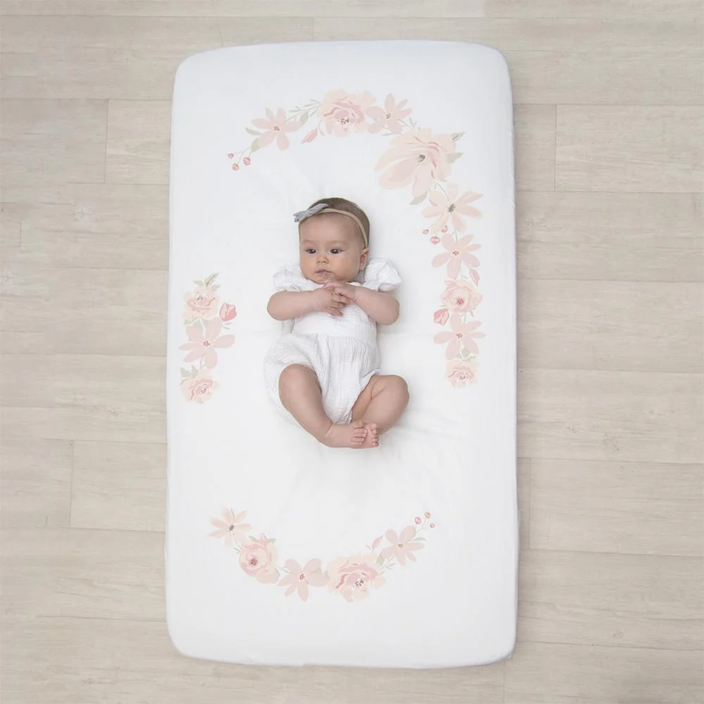 Lolli Living Cot Fitted Sheet Meadow Floral Bouquet - Image 3
