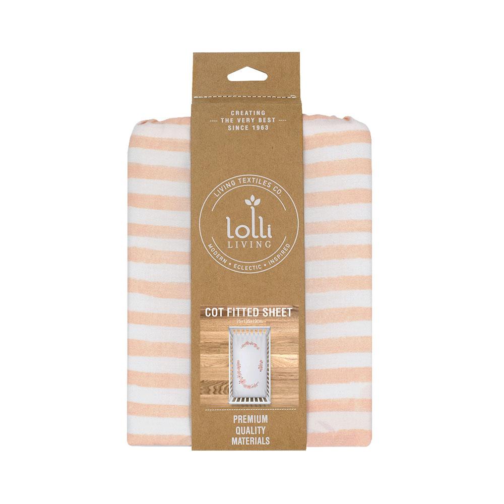 Lolli Living Cot Fitted Sheet Meadow Floral Bouquet - Image 4