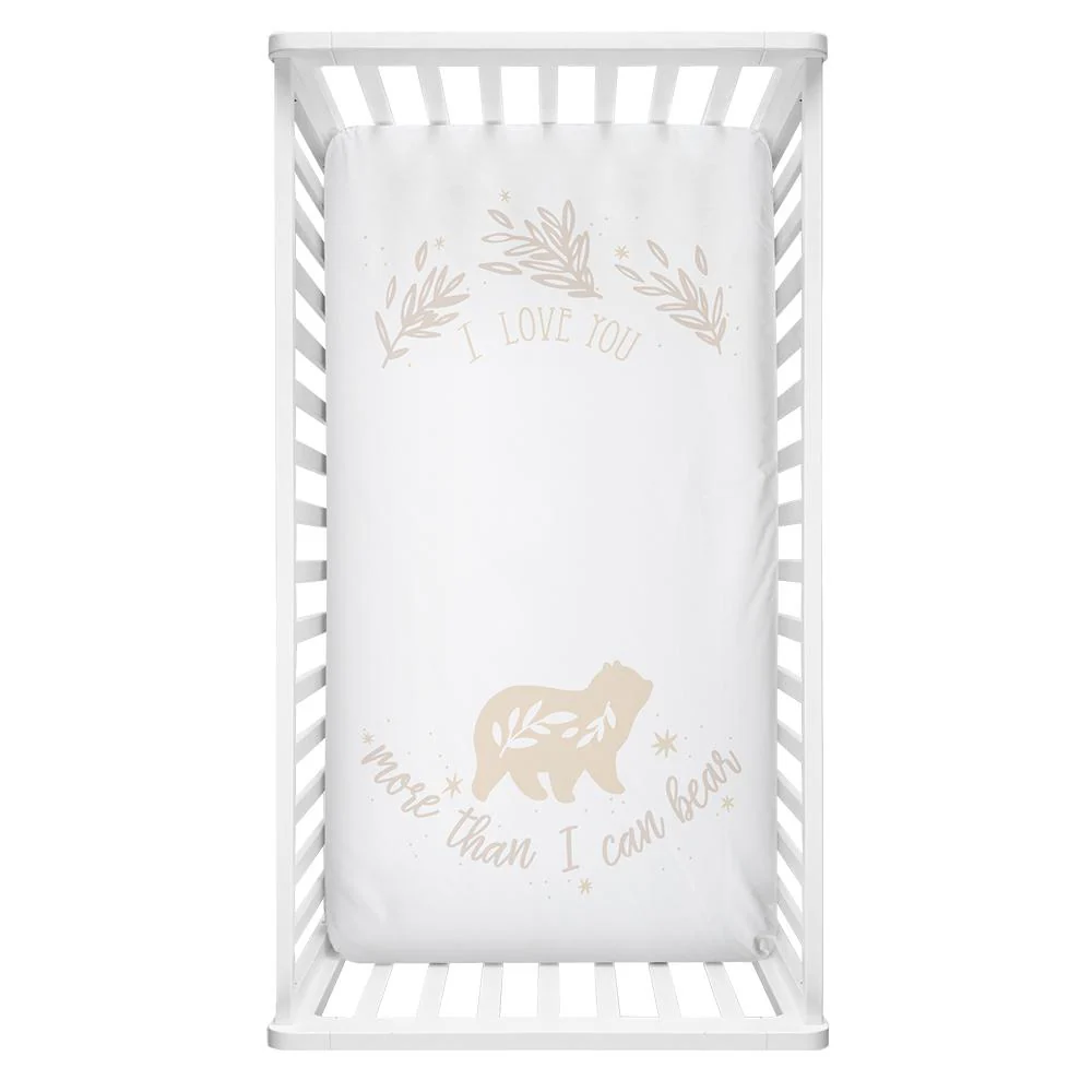 Lolli Living Cot Fitted Sheet - More Than I Can Bear