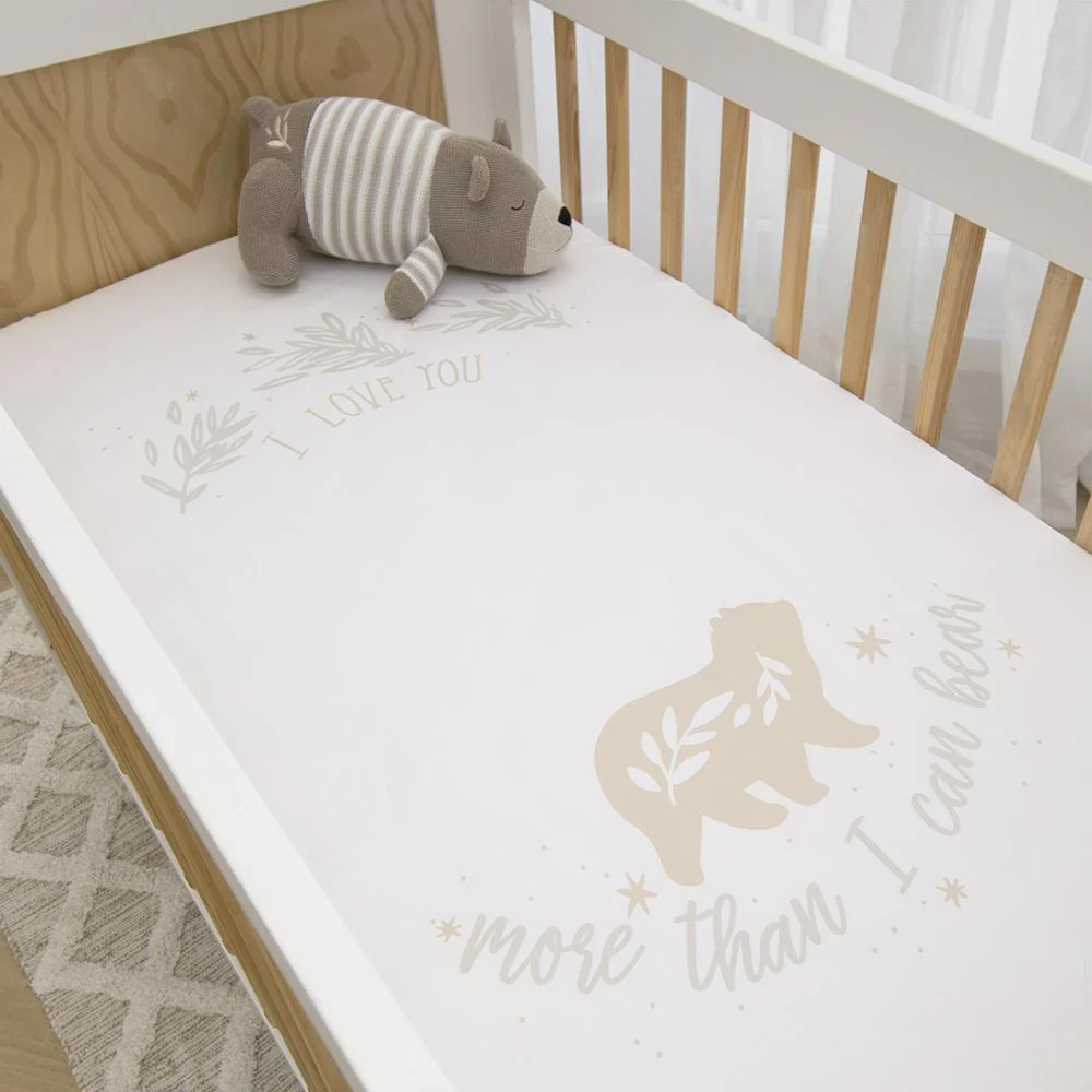 Lolli Living Cot Fitted Sheet - More Than I Can Bear - Image 2