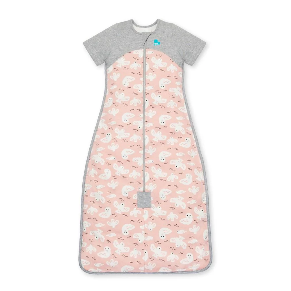 Love to Dream Organic Sleep Bag 1.0 TOG Pink Doves