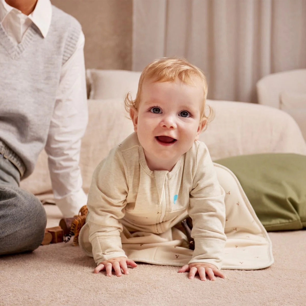 Love To Dream Sleep Bag Long Sleeves 1.5 TOG - Twigs - Image 4