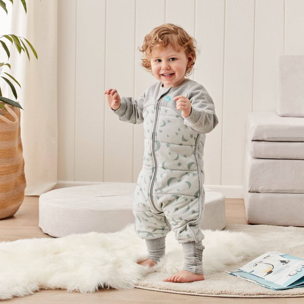 Love to Dream Sleep Suit Warm 2.5 TOG Moonlight Olive - Image 3