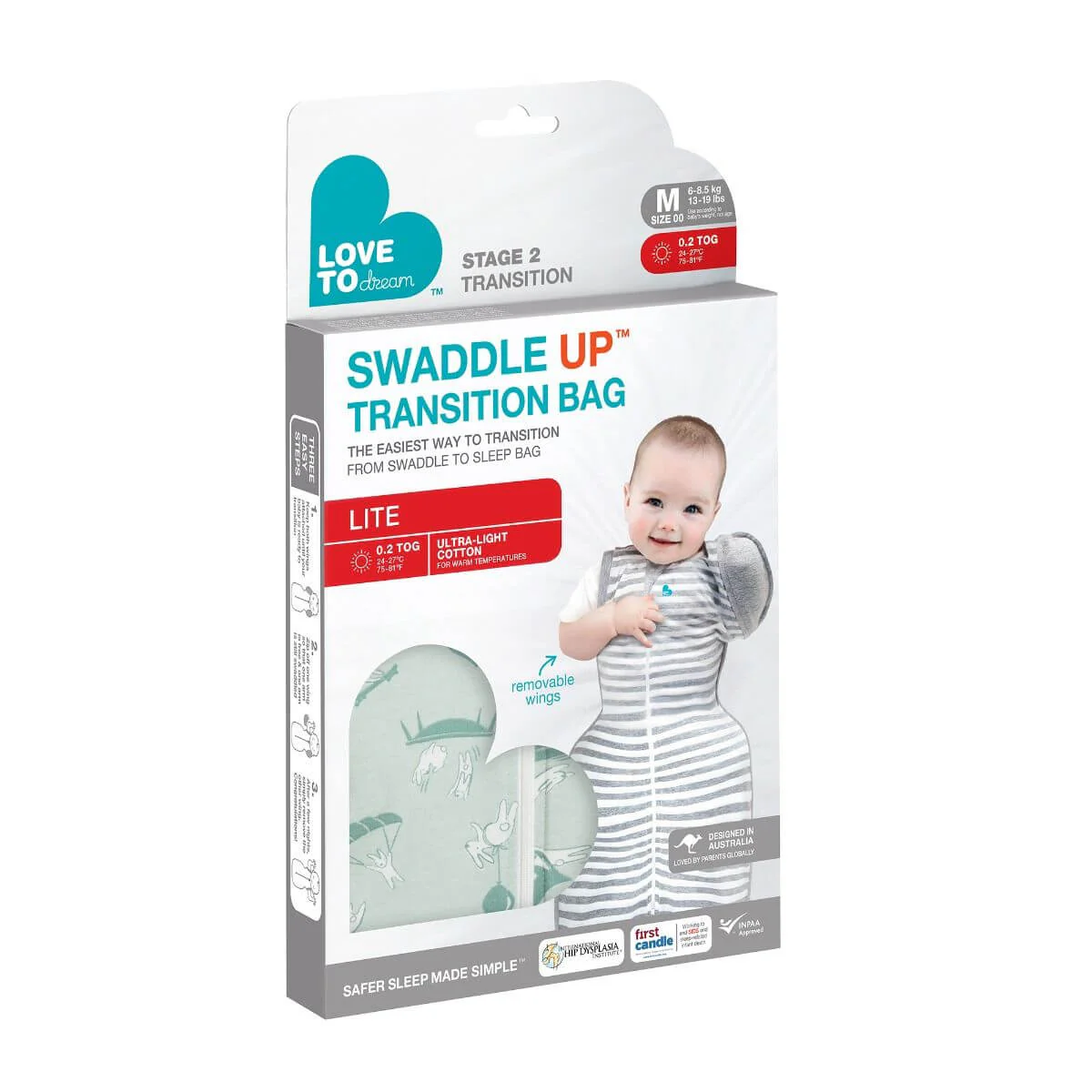 Love To Dream Swaddle Up Transition Bag Bunny - Image 5