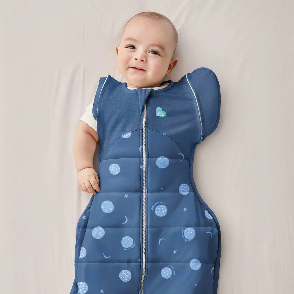 Love To Dream Swaddle Up™ Transition Bag Warm 2.5 TOG - Little Dreamer Denim - Image 3