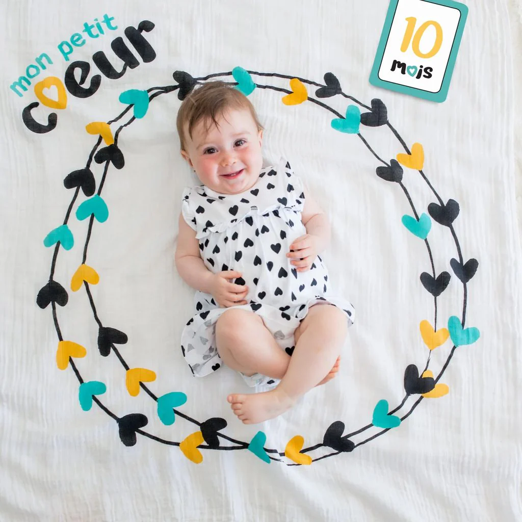 Lulujo Baby’s First Year Milestone Cards and Blanket Set - Image 10