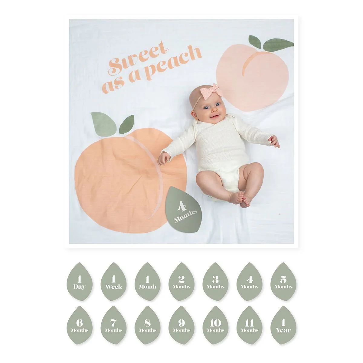 Lulujo Baby’s First Year Milestone Cards and Blanket Set - Image 3
