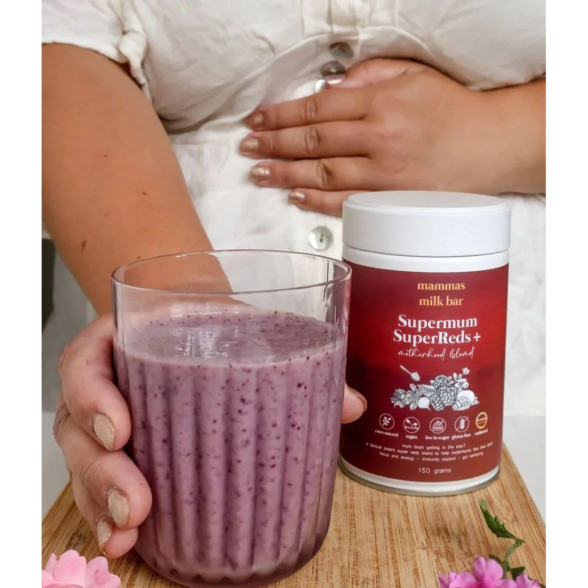 Mammas Milk Bar Supermums SuperReds+ Pregnancy & Postpartum Blend 150g - Image 2