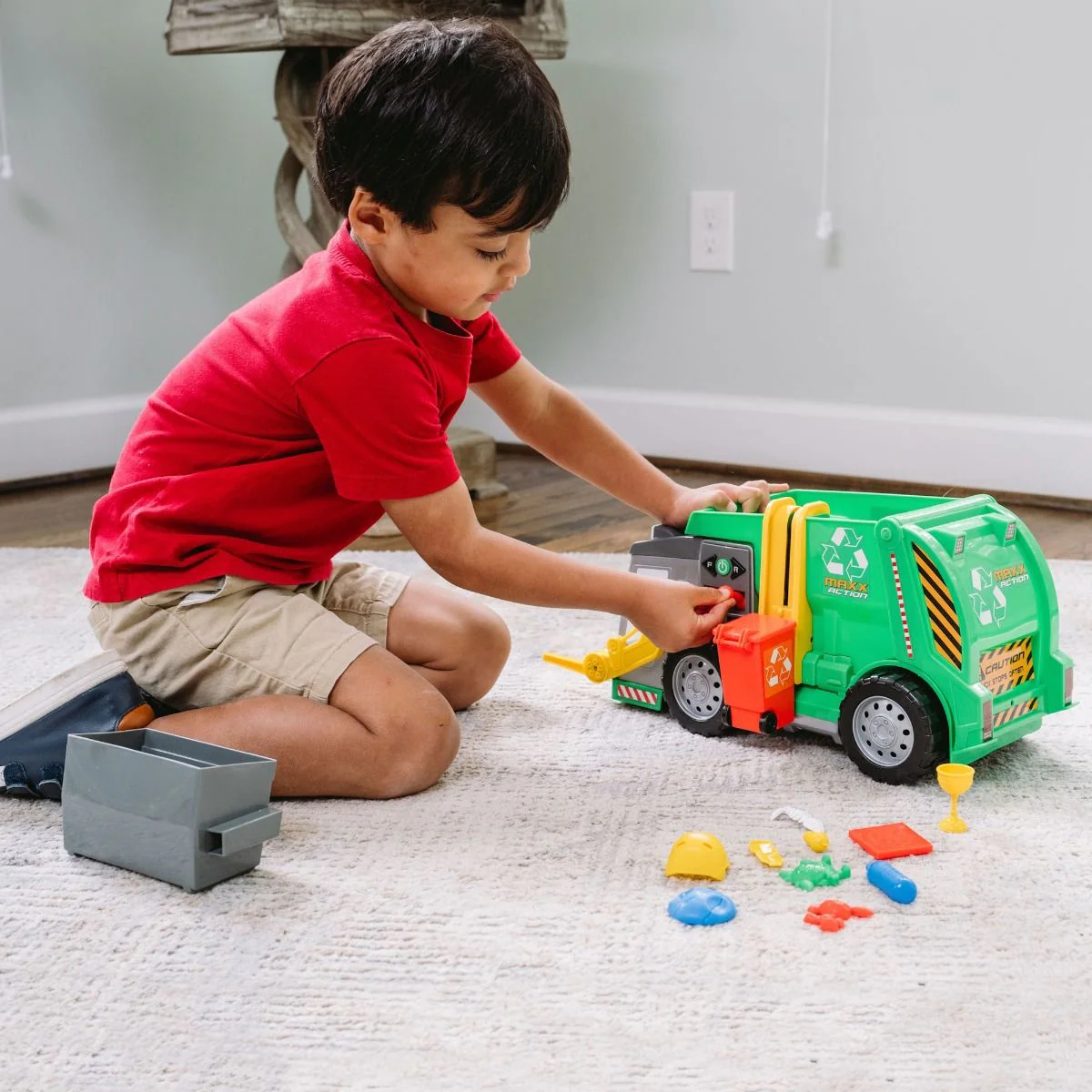 Maxx Action 3 in 1 Recycled Truck - Lights & Sounds - Image 7