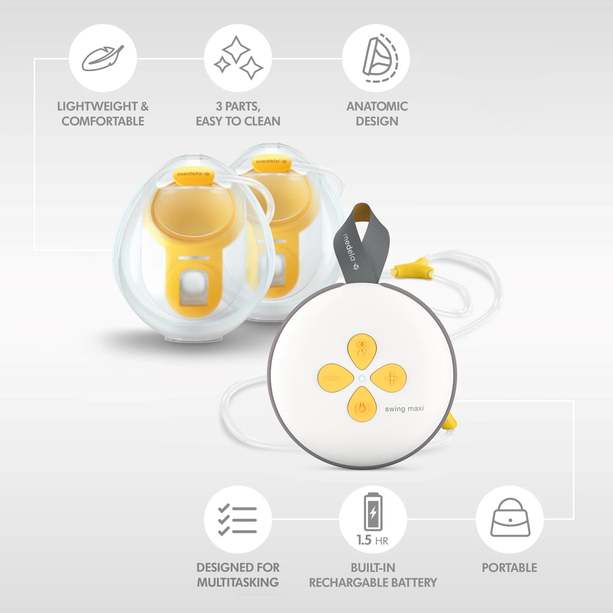 Medela Swing Maxi Hands Free Double Breast Pump - Image 2
