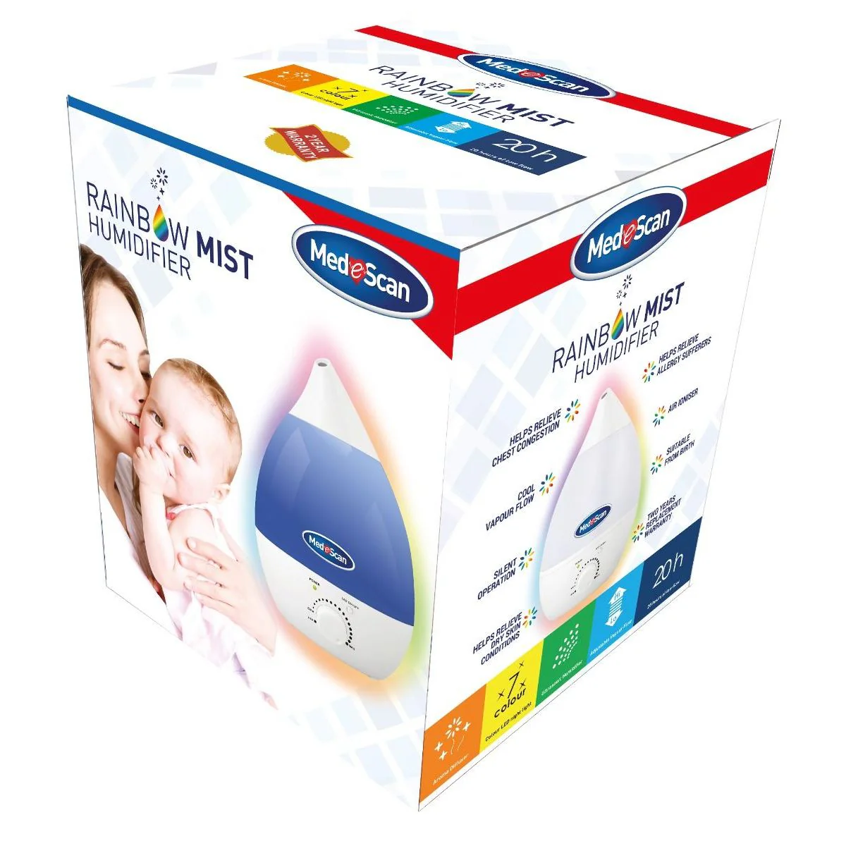 Medescan Rainbow Mist Humidifier - Image 4