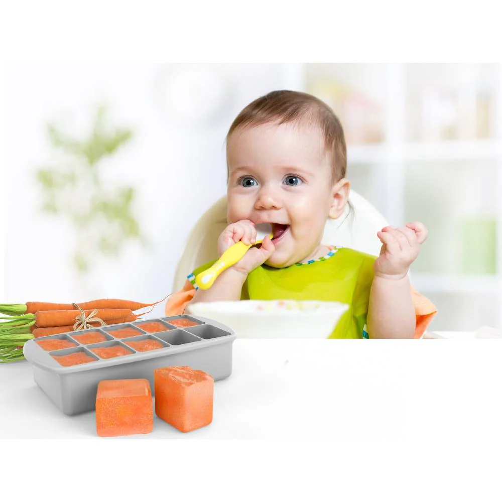 Melii Luxe Silicone Baby Food Freezer Tray With Lid - Image 3