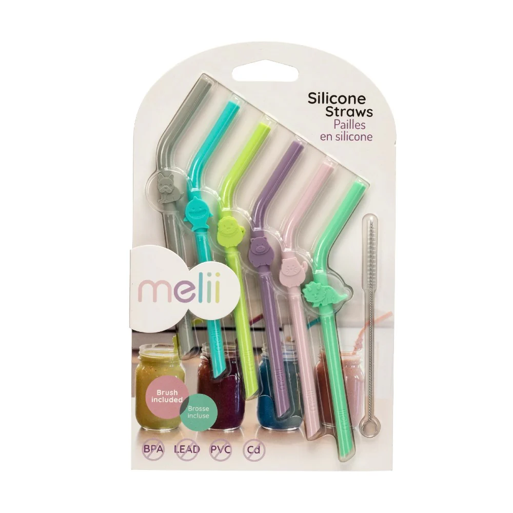 Melii Silicone Animal Straws - Image 2