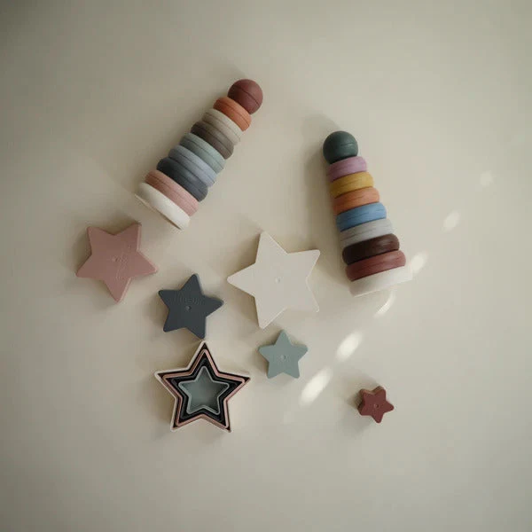 Mushie Stacking Rings Tower Toy - Image 5