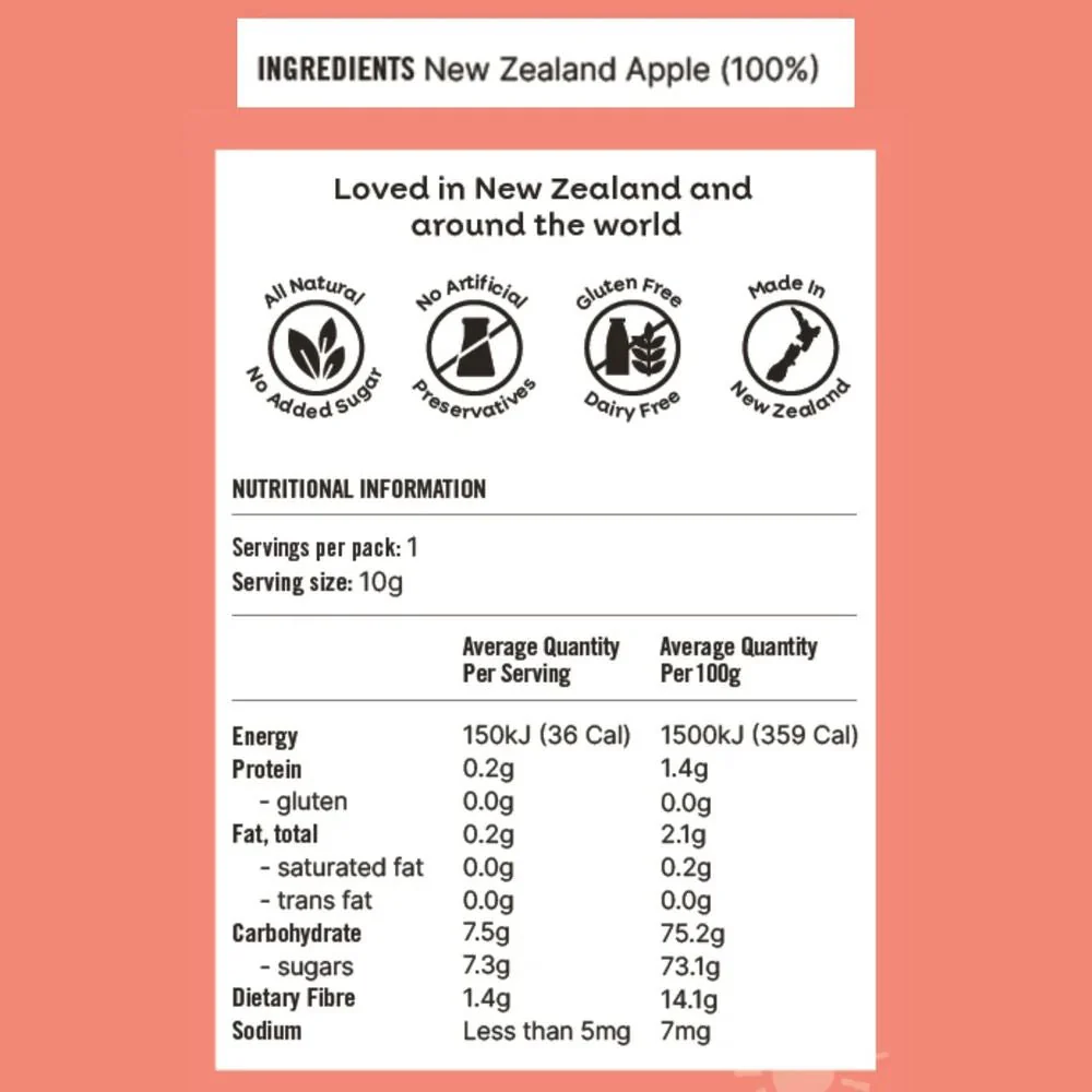 NaturKidz Fruit Crispz - Apple Sticks - 10g - Image 2