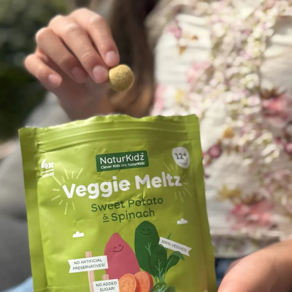 NaturKidz Sweet Potato & Spinach Veggie Meltz - 10g - Image 3