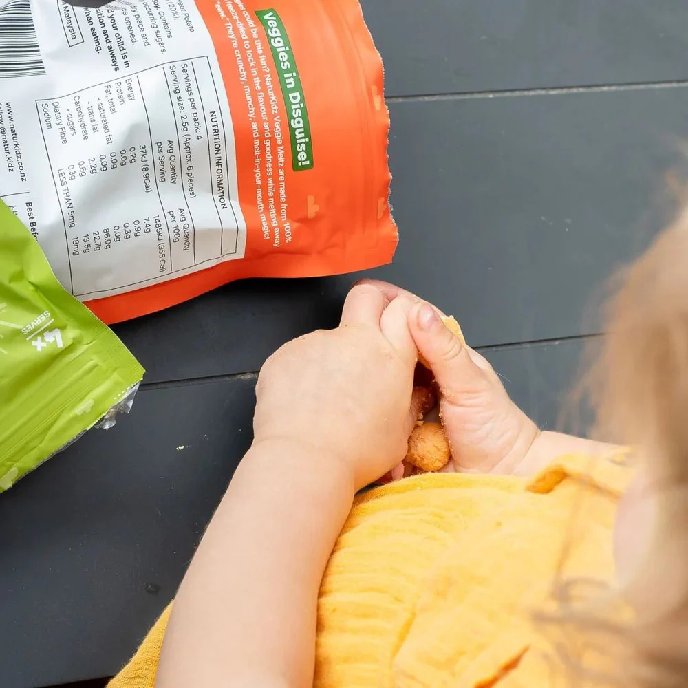NaturKidz Sweet Potato & Tomato Veggie Meltz - 10g - Image 3