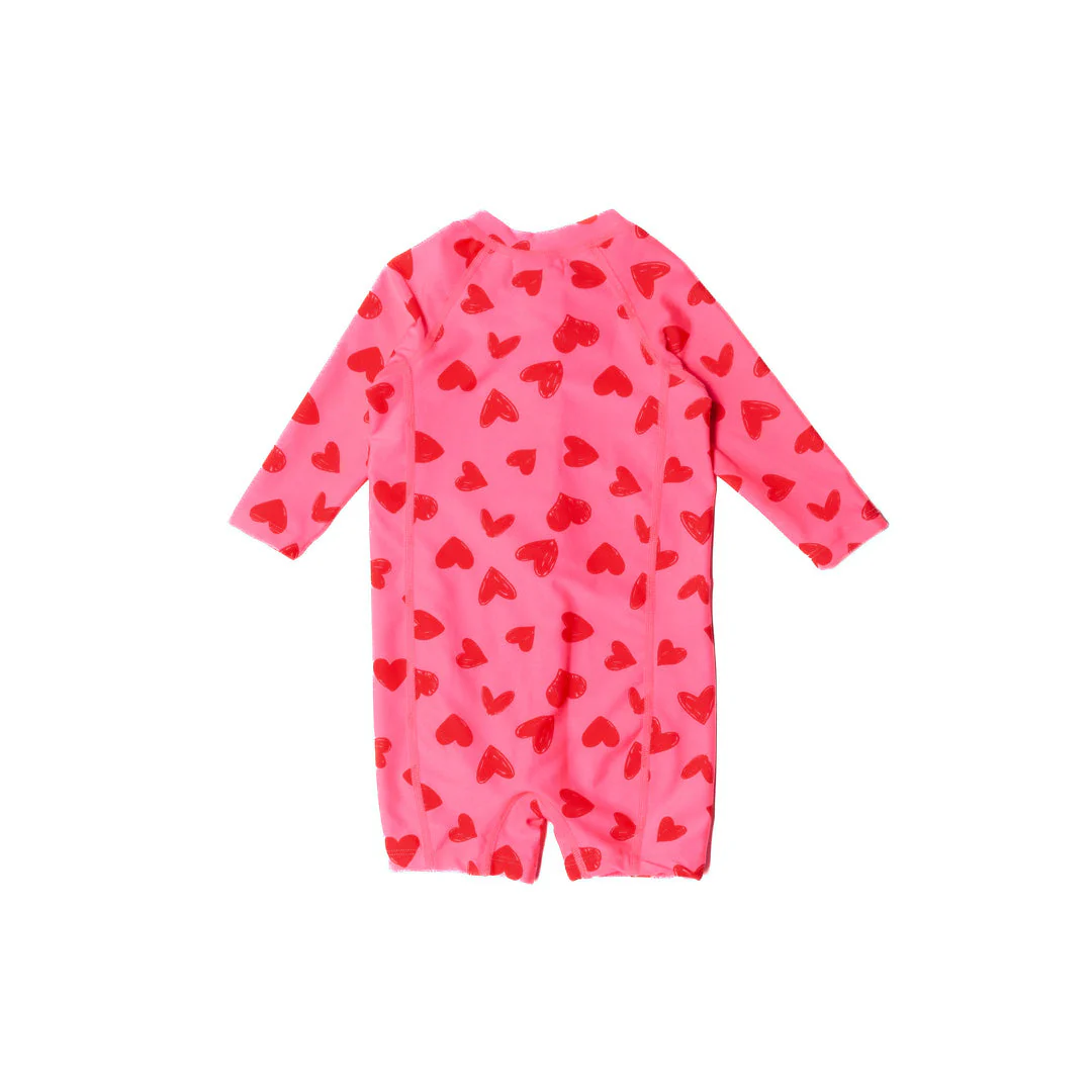 Neon by Nestling Shortie Swimmers - Pink Hearts - Image 2