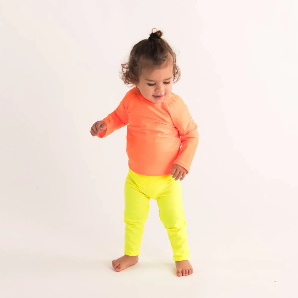 Neon by Nestling UPF50+ Swim Leggings - Neon Yellow - Image 3