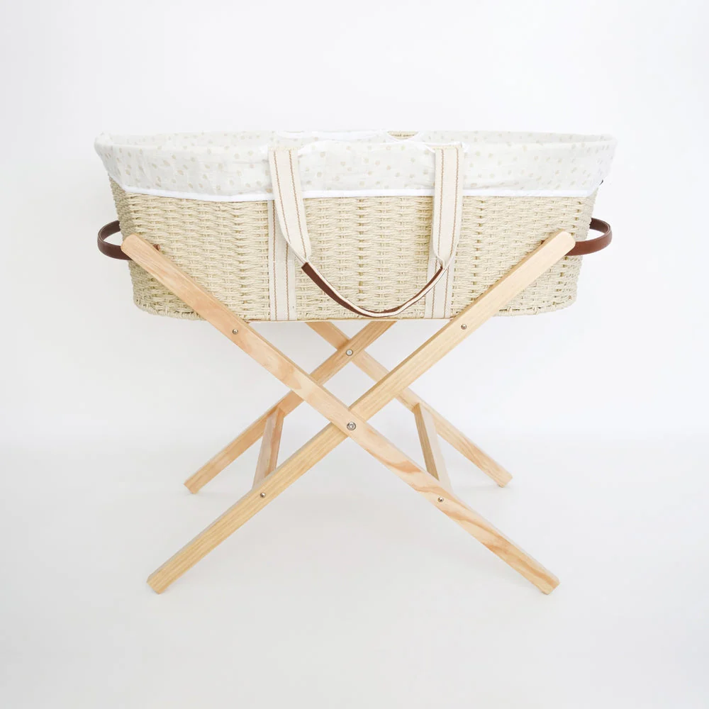 Nestling Moses Basket Folding Stand - Natural - Image 5