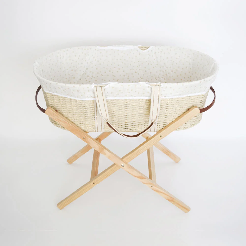 Nestling Moses Basket Folding Stand - Natural - Image 6