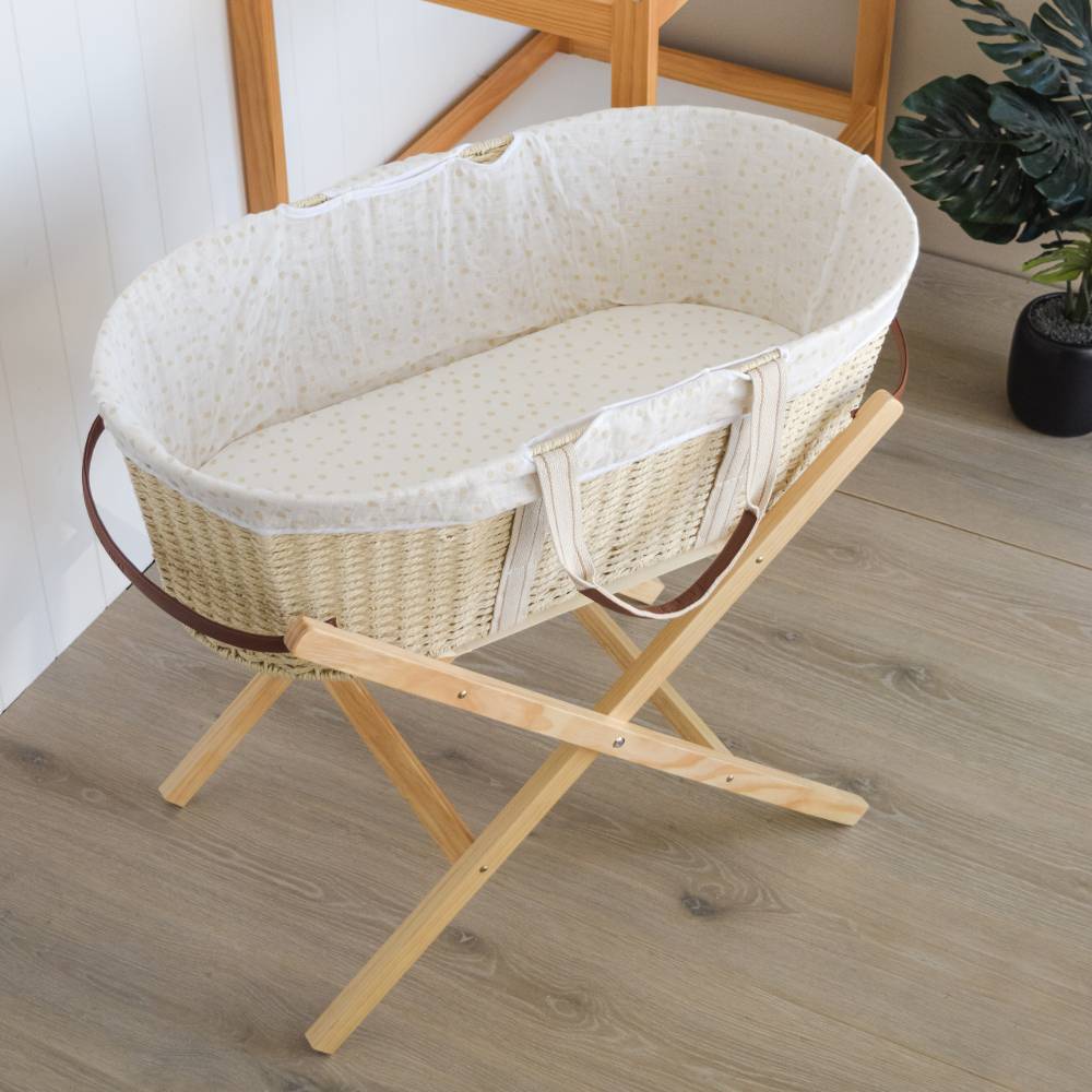 Nestling Moses Basket Folding Stand - Natural - Image 7